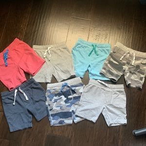 Lot of 7 pairs CrewCuts Sweatshorts XS. Good used condition!